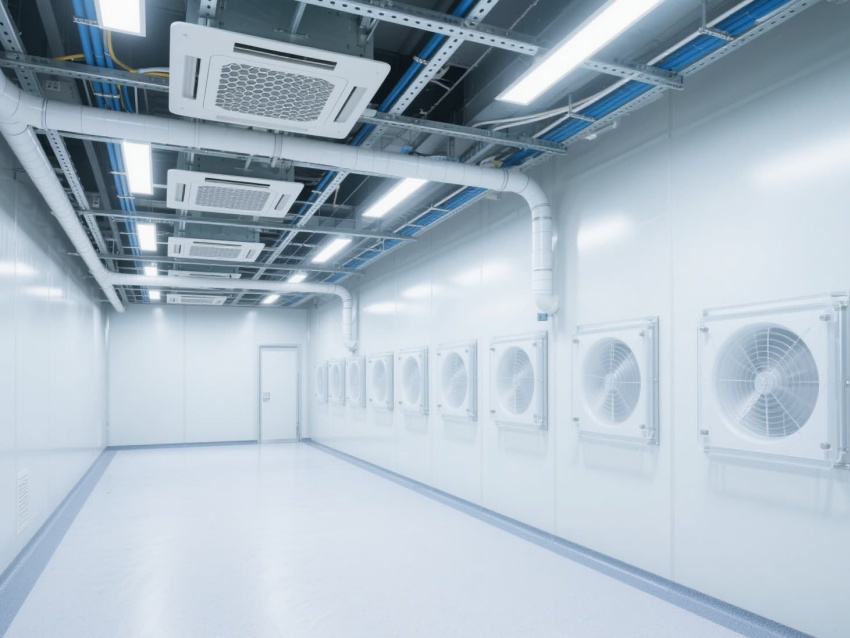 6400平六安電子芯片廠無(wú)塵車(chē)間凈化裝修工程